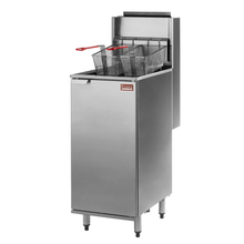 Load image into Gallery viewer, Gas Floor Fryer, 42 lb, 115 000 BTU, Propane Gas