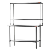 Load image into Gallery viewer, Double Shelf, 72" X 12", Stainless Steel