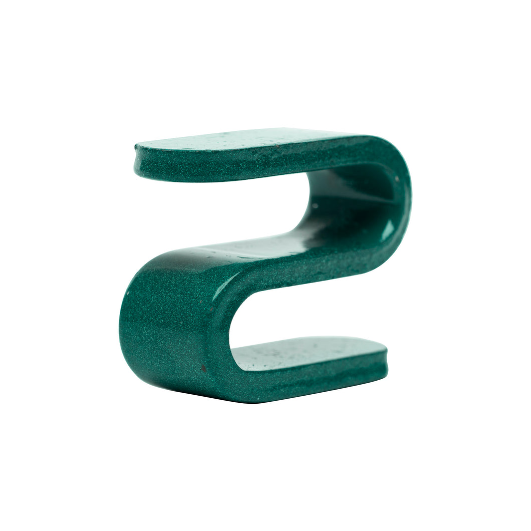 S-Hook for Wire Shelving, Green Epoxy